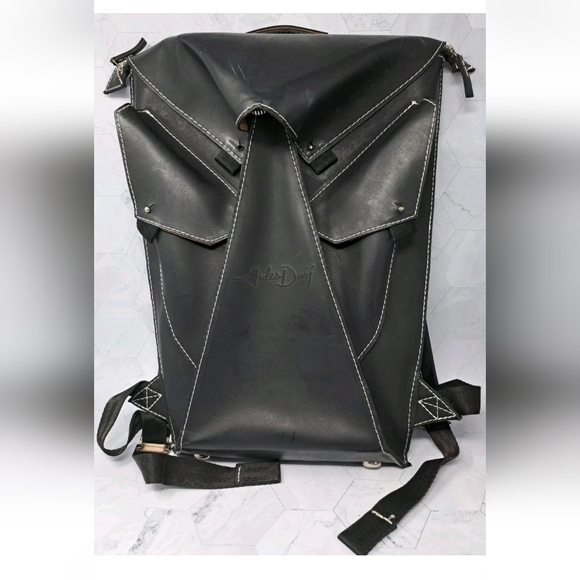 Jules Dwij Other - Jules Dwij - Mexico Harmony Collection Backpack -Black Unique Slim  Geometric